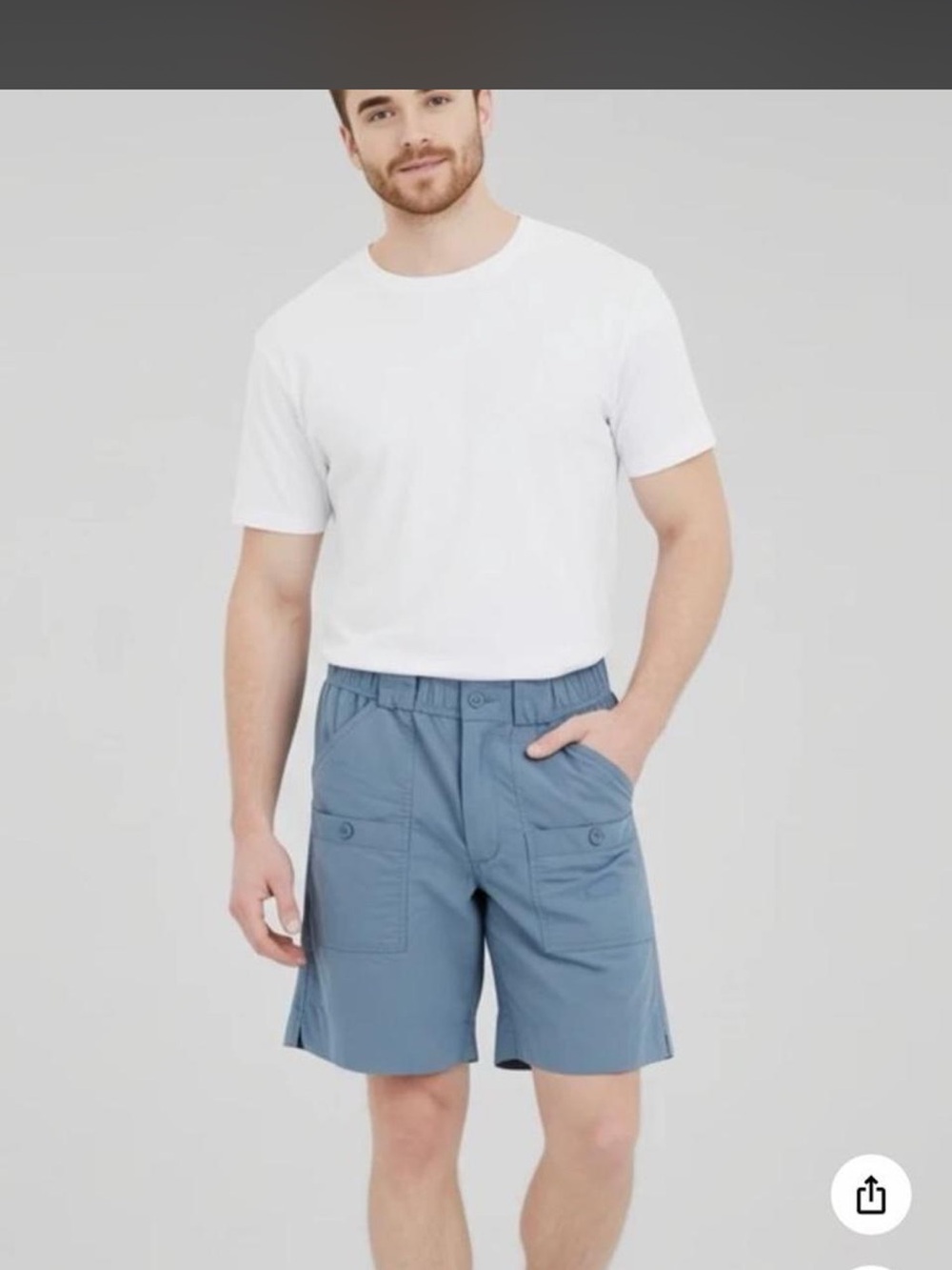AFTCO Slate Blue Cargo Shorts for Men